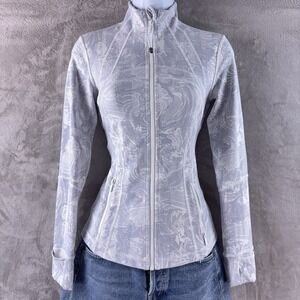 Lululemon Define Jacket Womens Size 4 Eternal Wave White Yoga Athletic